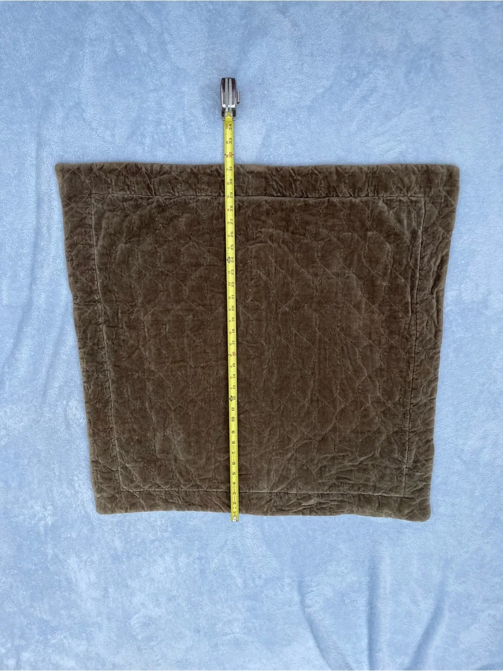 Set of two gently used  quilted cotton chocolate, brown Bella Notte euro shams🤎